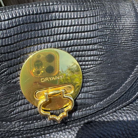 Small Black Leather Oryany Crossbody Bag - Picture 5 of 9